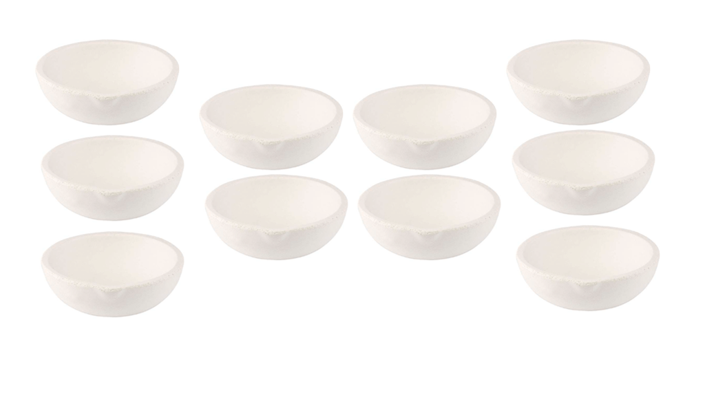 100 Gram Ceramic Crucible Melting Dish | Torch Casting Jewelry Gold Silver Refining