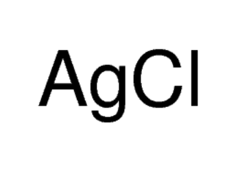 Chemical formula AgCl for Silver(I) Chloride, indicating high purity 99.9% powder.