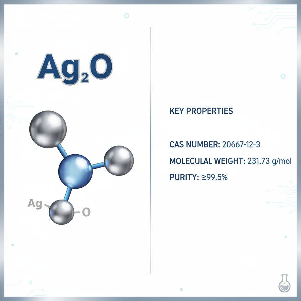 Silver(I) Oxide [Ag₂O] High Purity Powder CAS 20667-12-3